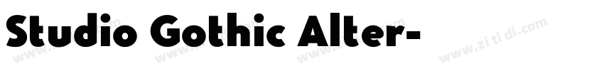 Studio Gothic Alter字体转换